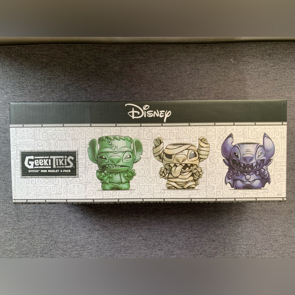 Geeki Tikis Disney Lilo & Stitch Halloween Monsters 3-Pack Ceramic Mini Muglets